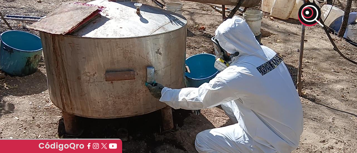 Desmantelan narcolaboratorios; aseguran más de 700 kilos de metanfetamina en 3 estados