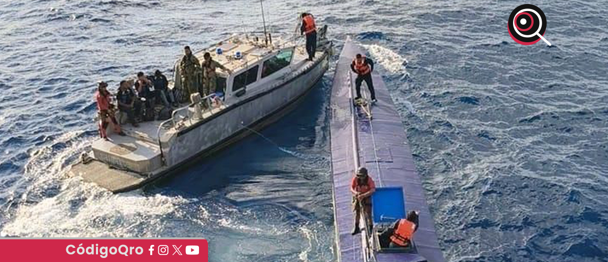 semisumergible, presunta droga, Colima,