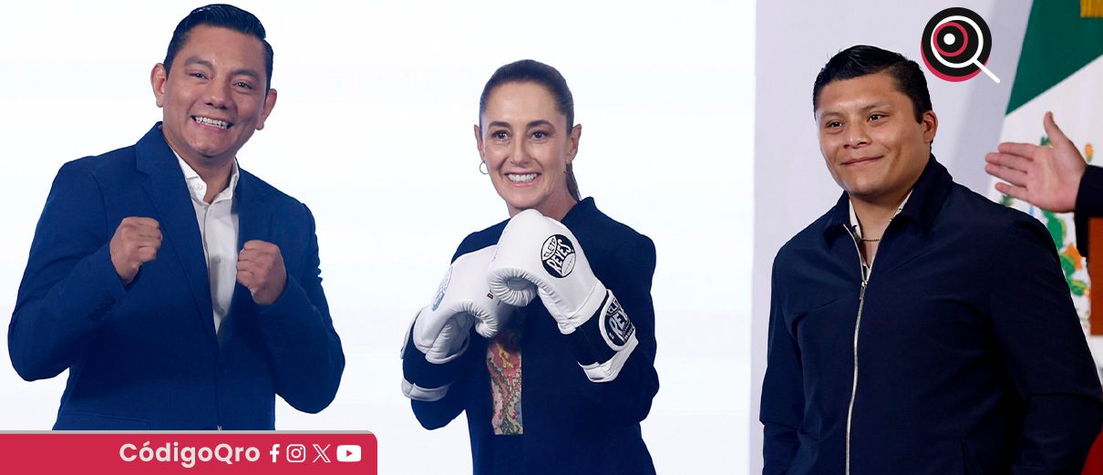 Sheinbaum lanza el programa "Boxeando por la paz" 