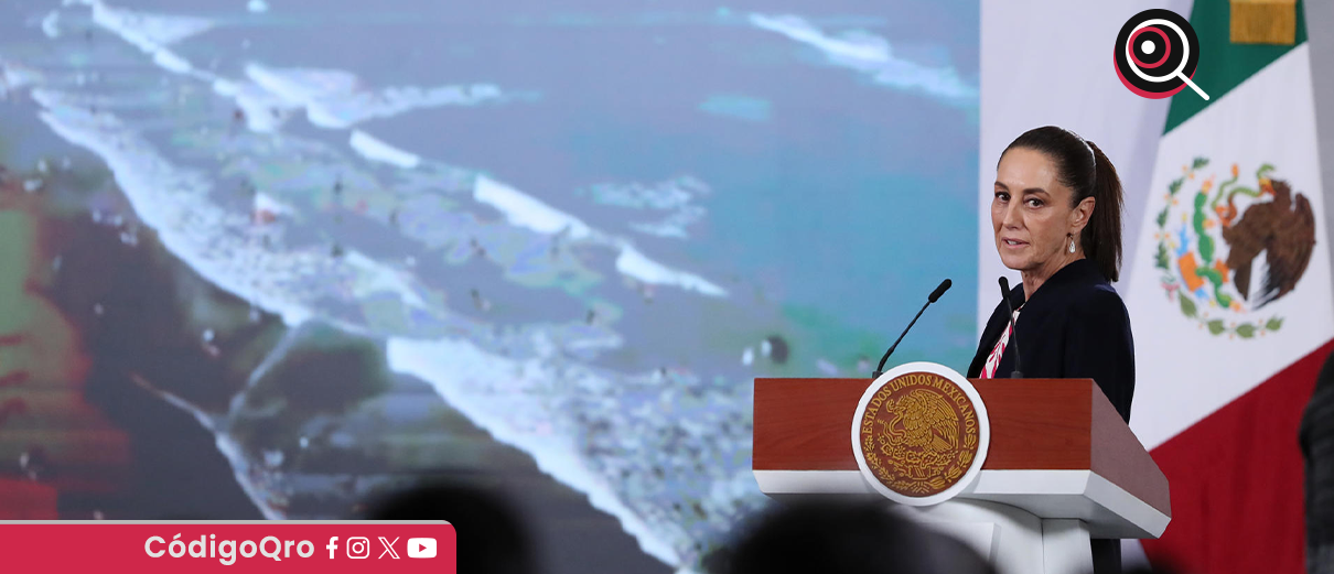 Sheinbaum anuncia creación de Observatorio del Golfo de México tras derrame de crudo