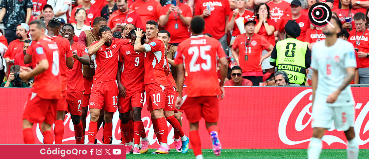 Suiza derrotó 2-1 a Canadá en el cierre de la fase de grupos