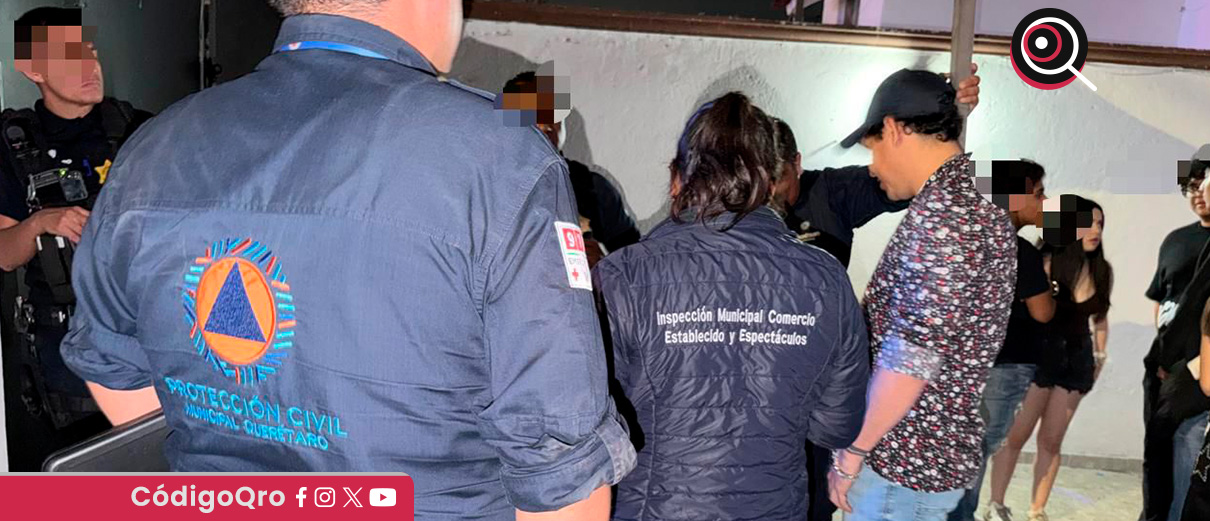 El municipio de Querétaro susspendió una fiesta clandestina en la colonia Cuesta Bonita