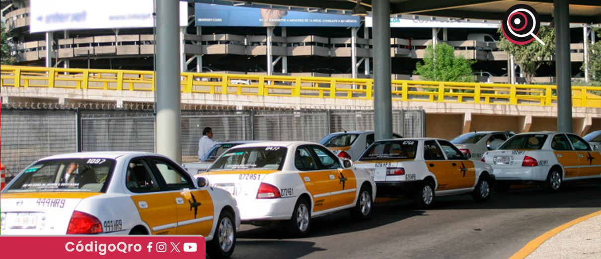 Taxistas liberan vialidades en AICM tras mesa de diálogo con autoridades