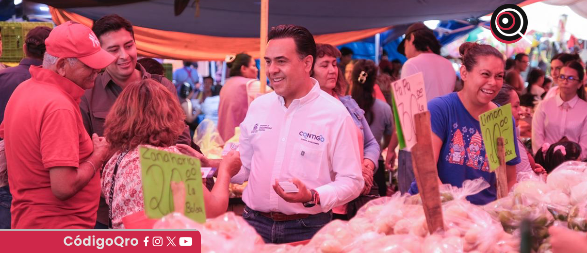 Luis Nava, recorre, tianguis, Santa Mónica, Felipe Carrillo Puerto,