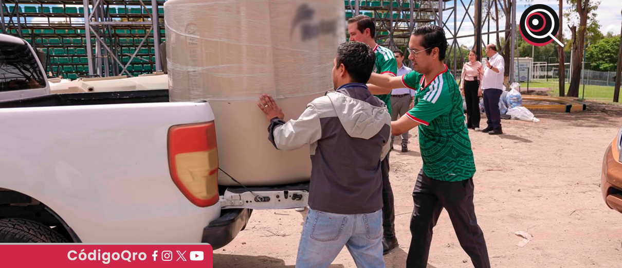 Chepe, entrega, tinacos, Corregidora,