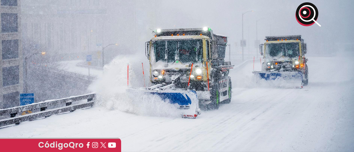 Una enorme tormenta de nieve afecta a la mayor parte de Estados Unidos