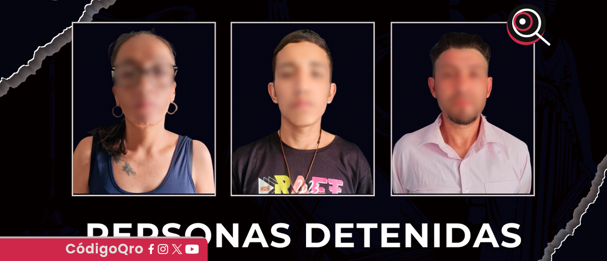 detienen, tres personas, cateos, colonia Unidad Nacional,