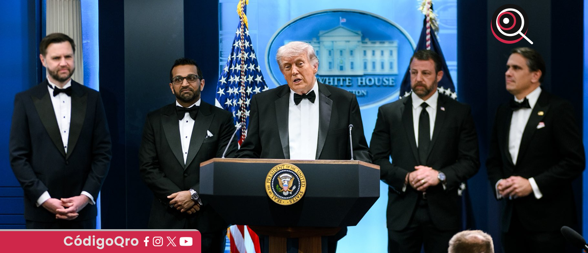 Donald Trump desde la Casa Blanca