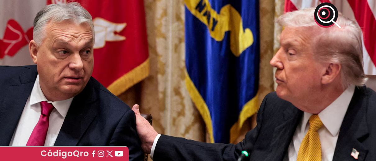 El presidente de Estados Unidos, Donald Trump, pidió el voto para el primer ministro de Hungría, Viktor Orbán