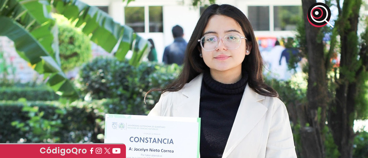 Alumna de Escuela de Bachilleres de la UAQ ganaó Olimpiada Estatal de Biología