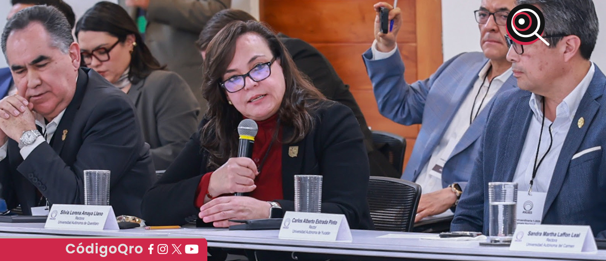 La rectora de la UAQ, Silvia Amaya Llano, alertó sobre la disminución de los recursos federales para las universidades