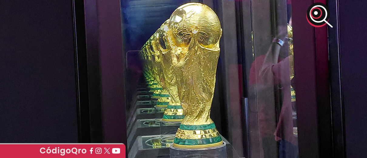 Ya está en Querétaro la Copa Mundial de la FIFA