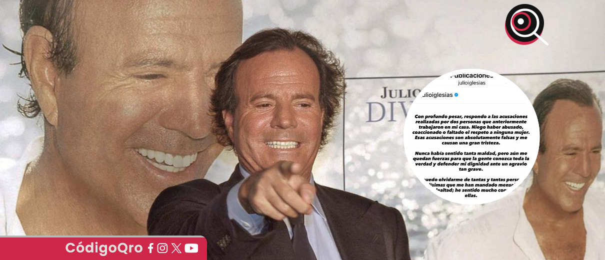 Julio Iglesias responde a acusaciones