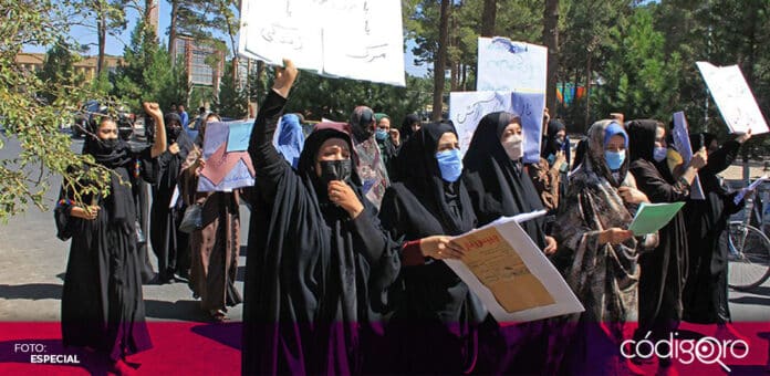 Un grupo de mujeres de Afganistán salieron a manifestarse en las calles de la ciudad de Herat. Foto: Especial