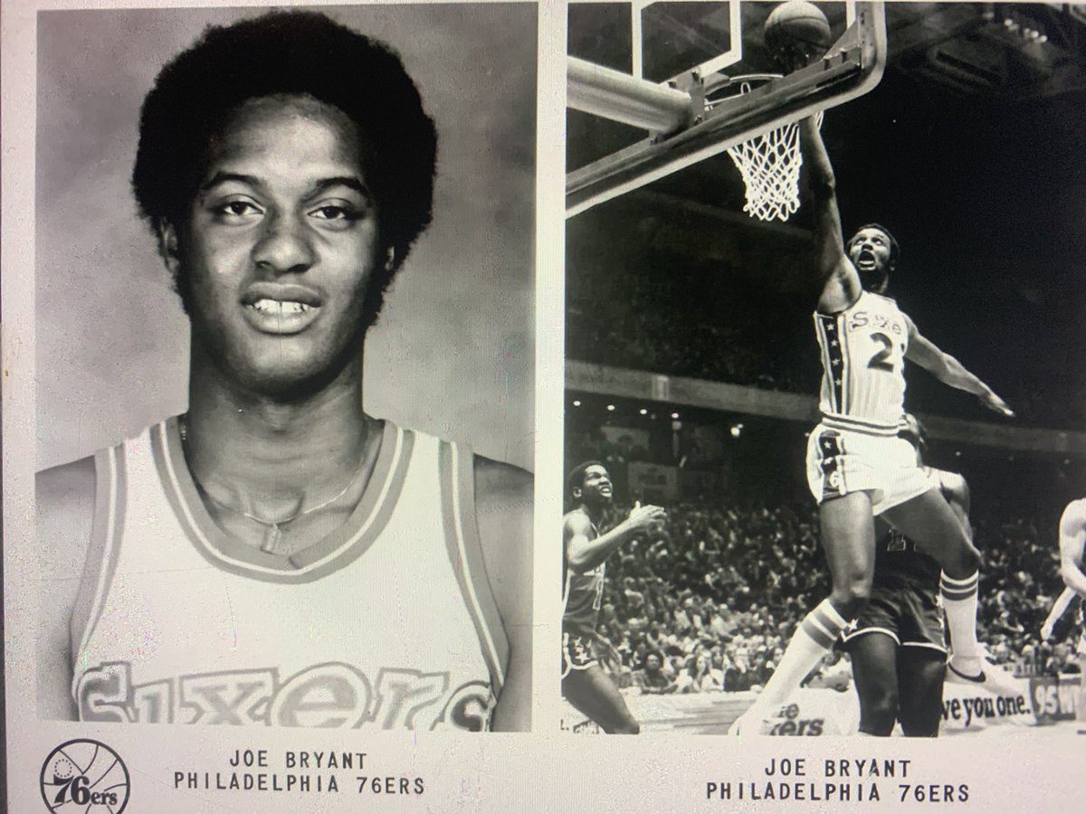 Joe Bryant, padre de Kobe, también participó en la NBA, de 1975 a 1983