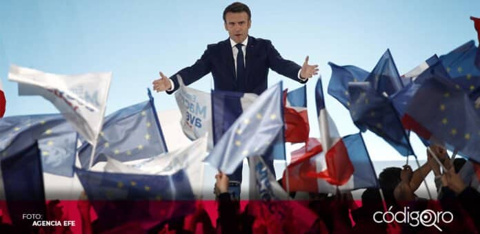 Emmanuel Macron ganó la primera vuelta de las elecciones presidenciales en Francia. Foto: Agencia EFE