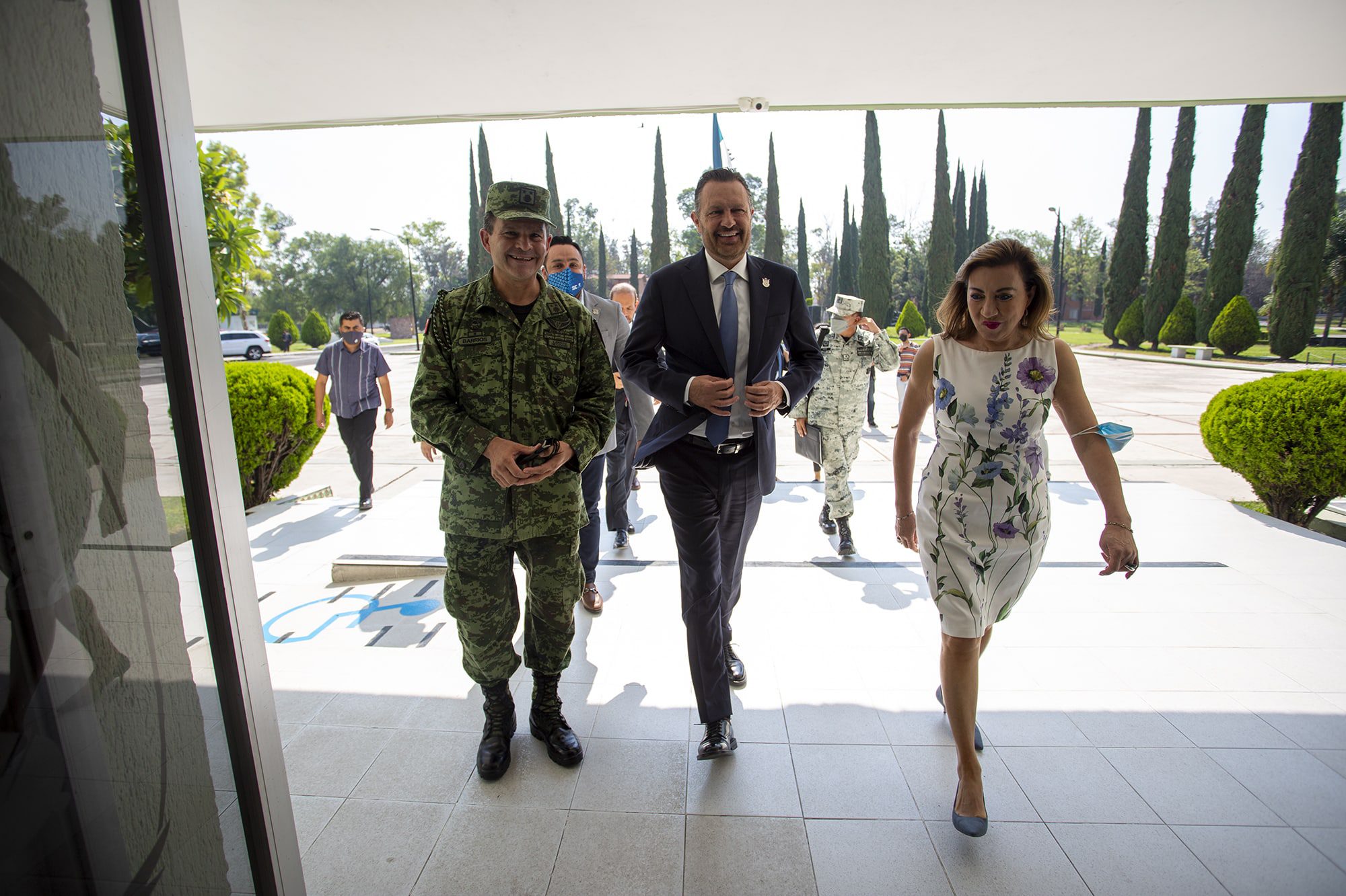 Mauricio Kuri González sostuvo un encuentro con el comandante de la 17a Zona Militar, Rosalino Barrios Barrios