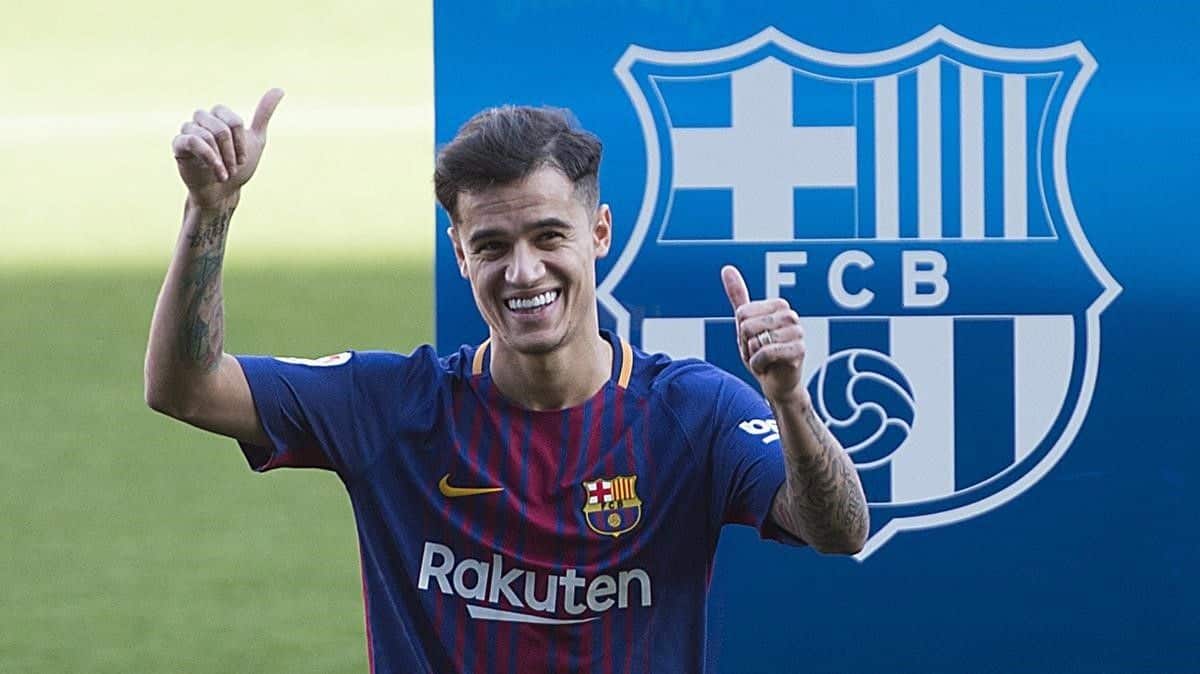 Coutinho fue presentado como jugador del Barça el 8 de enero de 2018