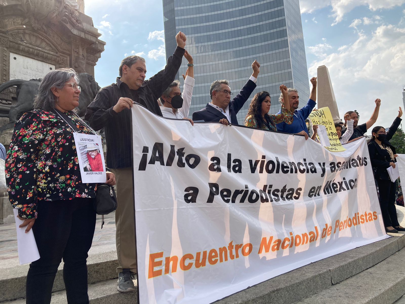 Periodistas se manifestarán en la glorieta del Ángel de la Independencia en Ciudad de México