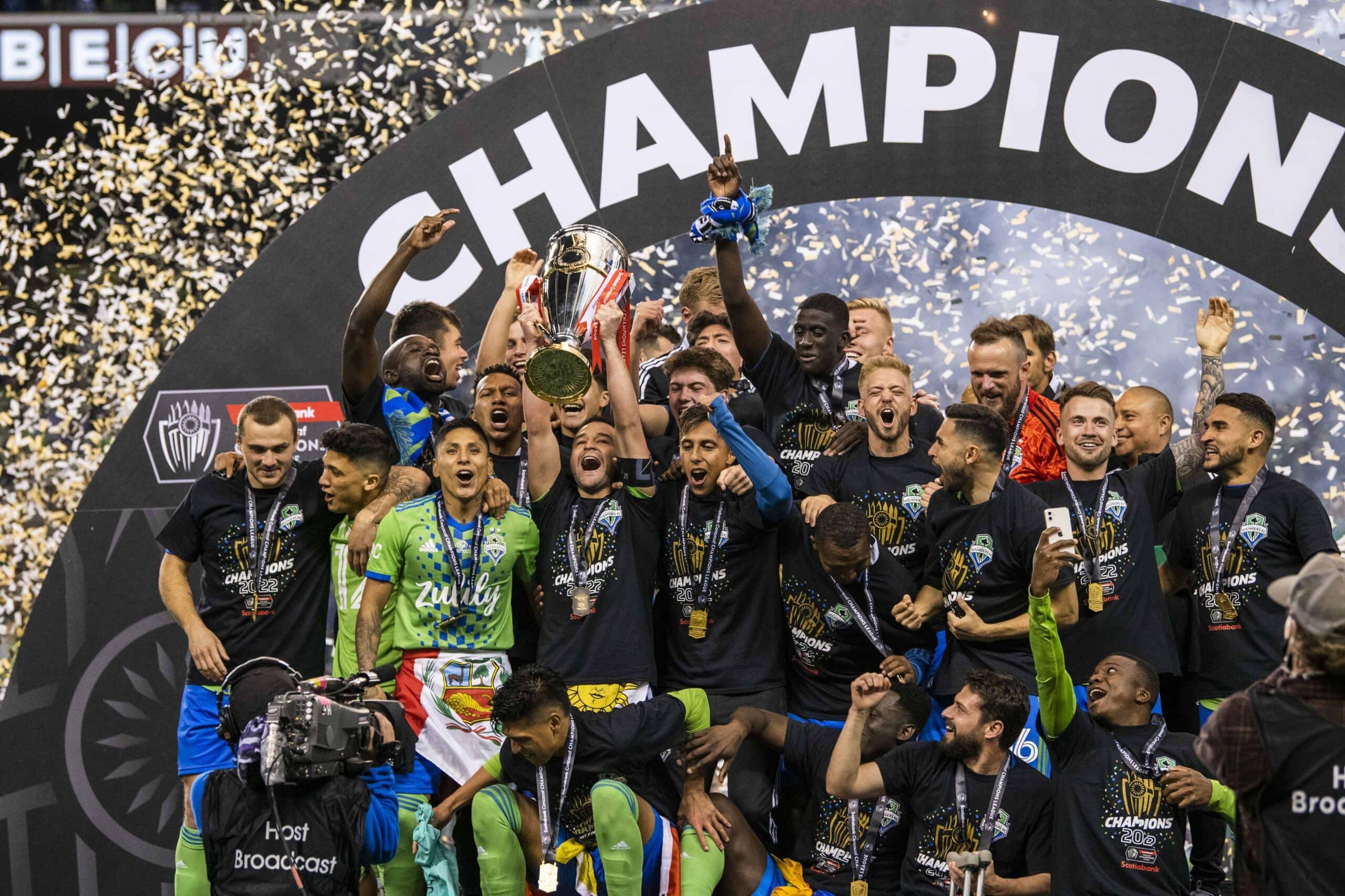 Seattle Sounders derrotaron a los Pumas de la UNAM en la final de vuelta de la Liga de Campeones de la Concacaf. Foto: Mexsport