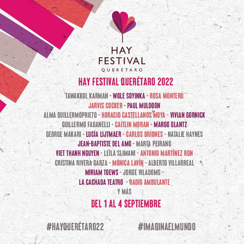 La séptima edición del Hay Festival contará con la presencia de 145 participantes