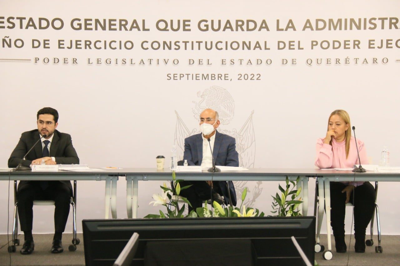 Dorantes compareció ante la LX Legislatura, como parte de la glosa del informe del gobernador Mauricio Kuri