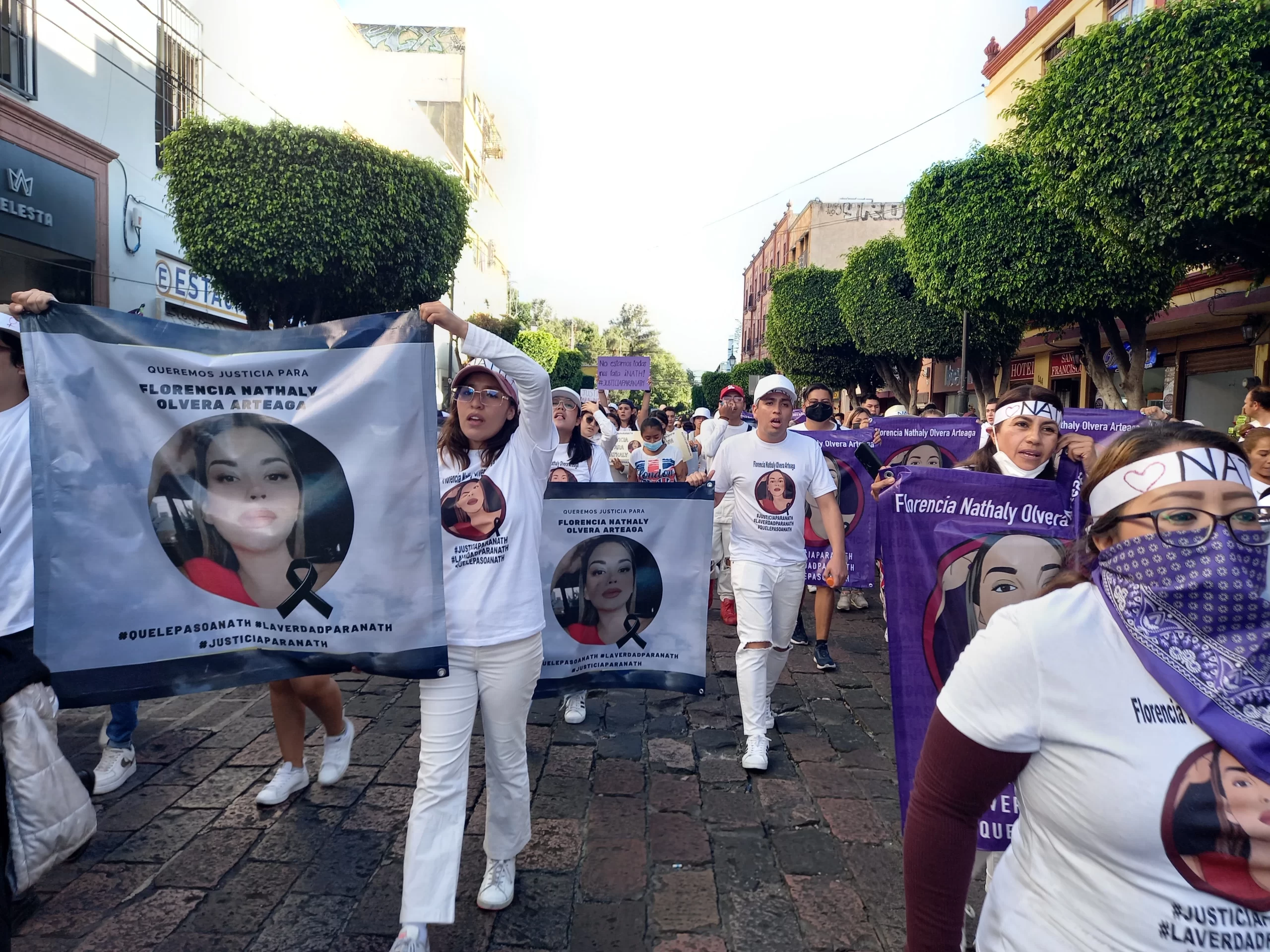 Las declaraciones del papá de Nathaly se realizaron previo a la manifestación realizada este lunes 24 de octubre en la capital de Querétaro