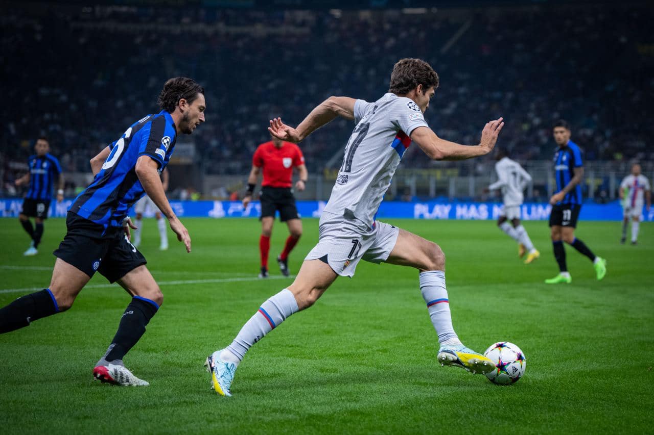 El Futbol Club Barcelona se metió a la cancha del Giuseppe Meazza para enfrentar al Inter de Milán