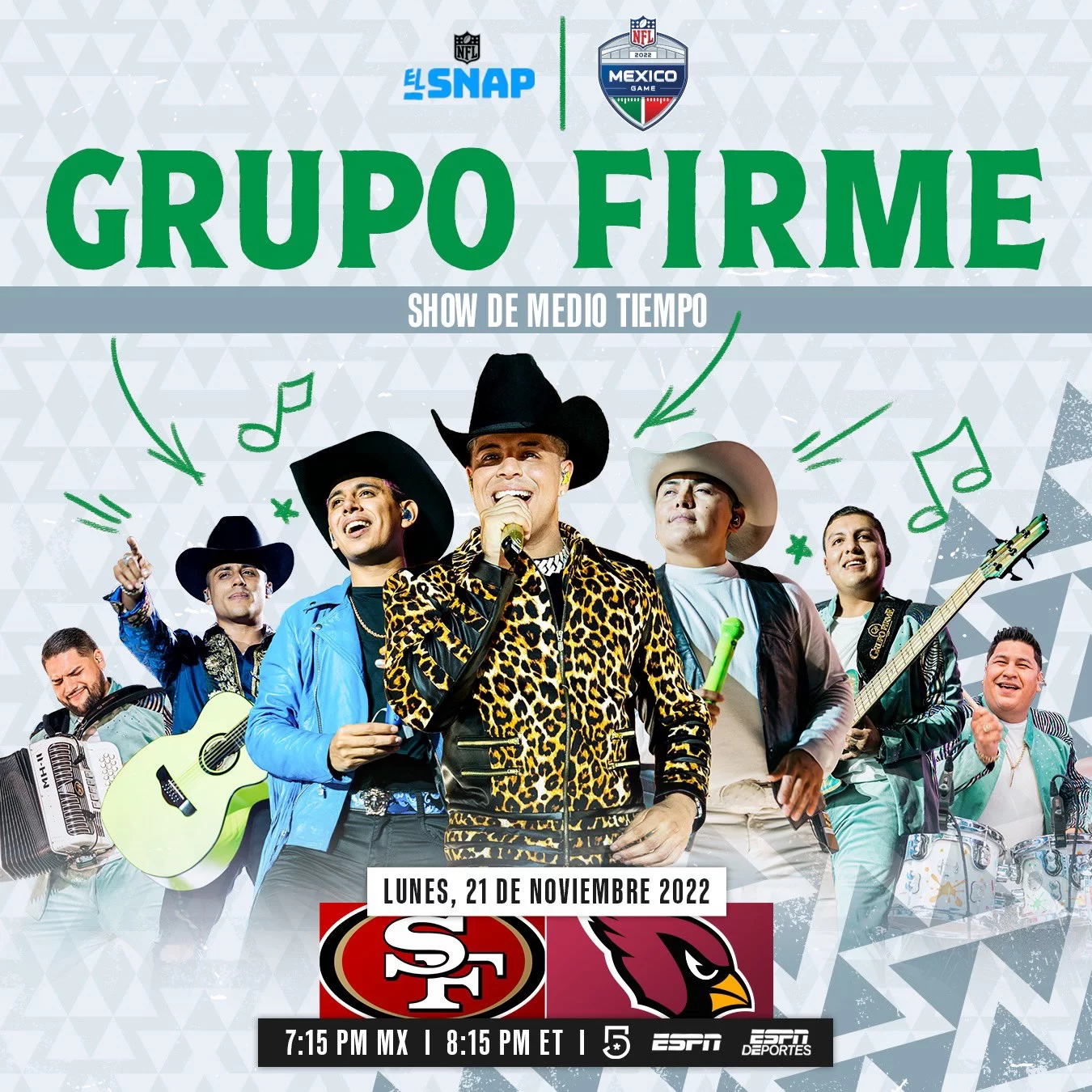 PURO GRUPO FIRME EN EL AZTECA PARA Monday Night Football