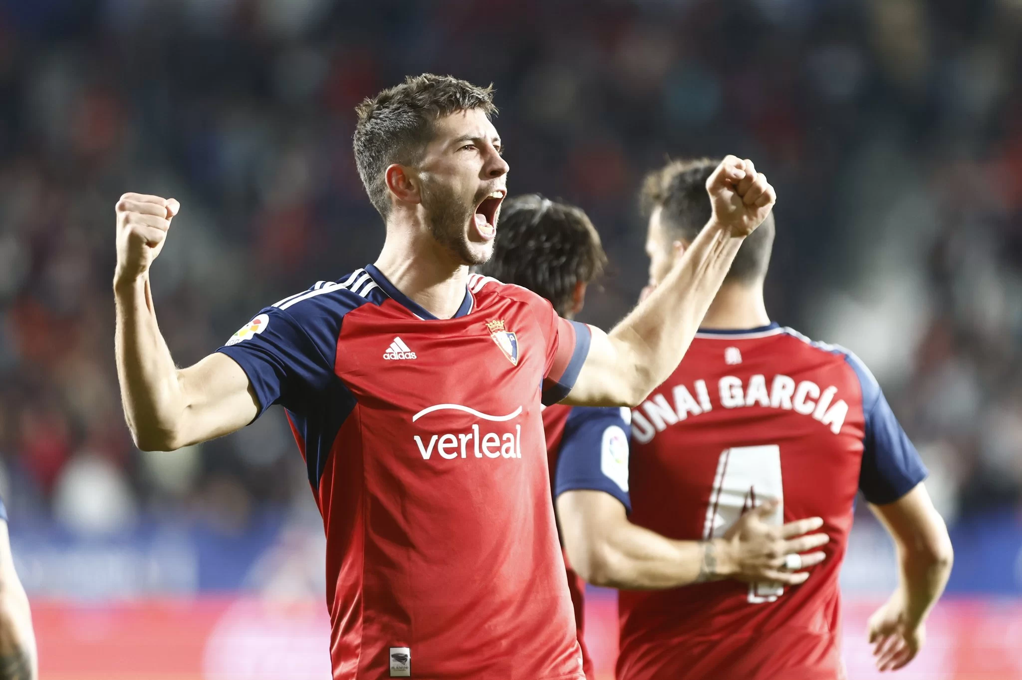 David García, precedido de una aparente falta, puso el marcador 1-0 para el Osasuna