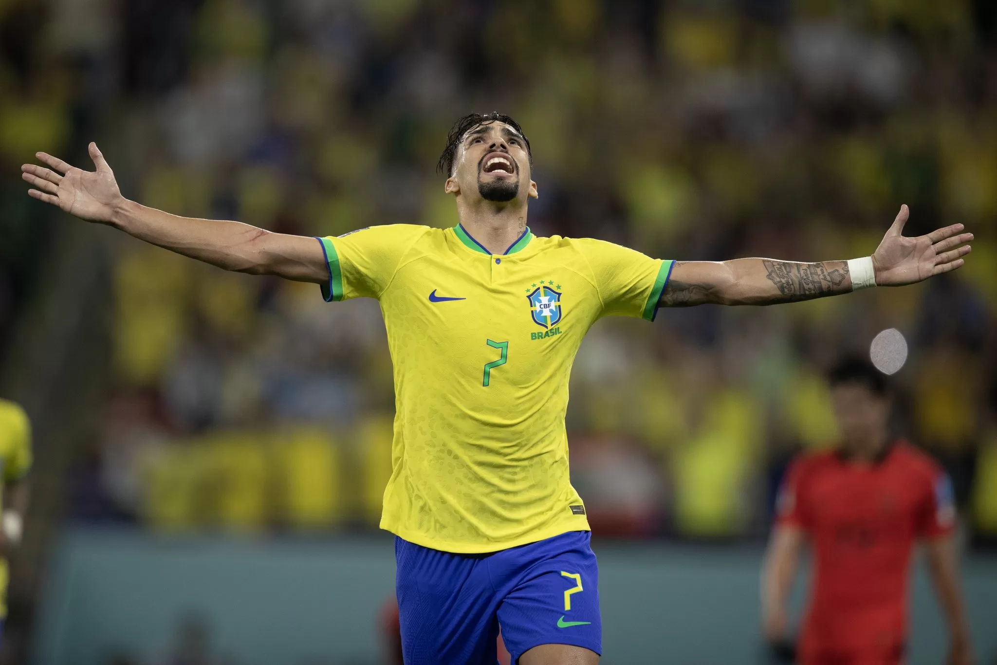 Vinicius asistió para que Lucas Paquetá firmara un golazo