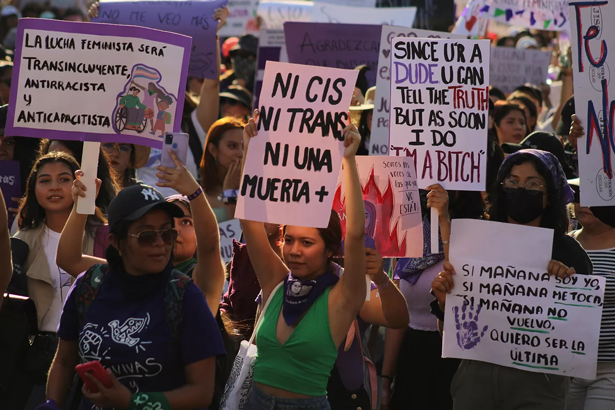 Este 8 de marzo, miles de mujeres exigieron respeto a sus derechos. Foto: Nadia Bernal