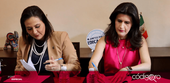 La titular de SEDEQ, Martha Elena Soto, y la magistrada presidenta del TSJ, Mariela Ponce Villa, firmaron un convenio de colaboración