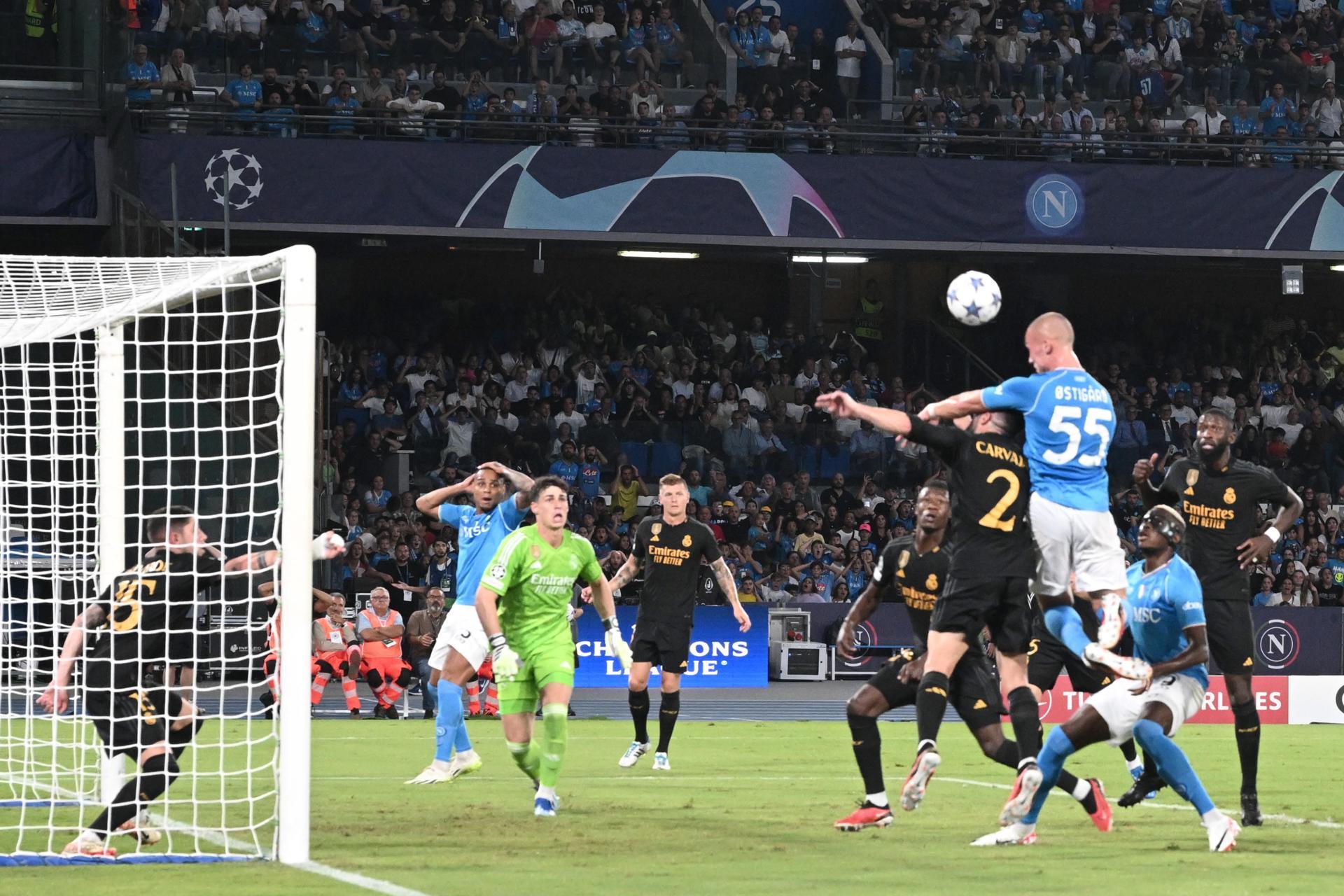 Ostigard se convirtió en el sexto jugador noruego que le marca un gol al Real Madrid en UEFA Champions League