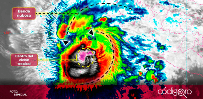 El huracán Norma redujo su intensidad y actualmente es categoría 3. Foto: Especial
