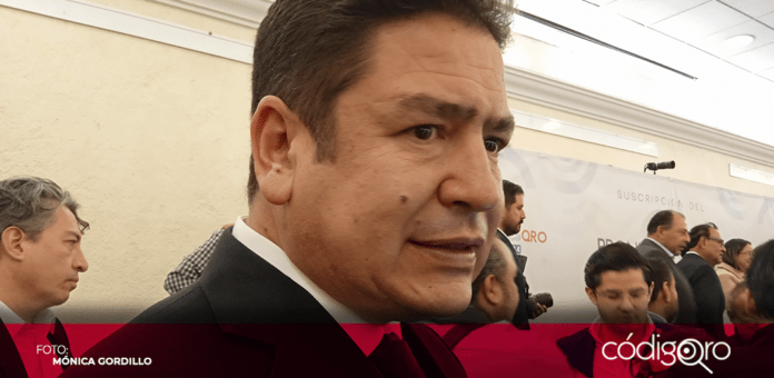 El líder estatal del PVEM en Querétaro, Ricardo Astudillo, se refirió a la relación con Morena. Foto: Mónica Gordillo