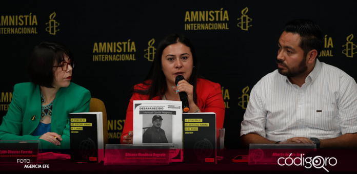 Entre los “fuertes retos” que Amnistía Internacional ve para México en materia de derechos humanos, está la 