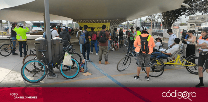 Ciclistas realizan rodada para exigir mejoras en materia de movilidad. Foto: Jansel Jiménez