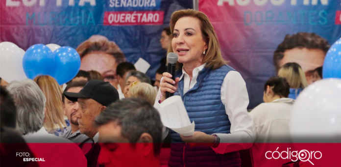 La candidata del PAN-PRI-PRD al Senado, Guadalupe Murguía, criticó la iniciativa morenista sobre las Afores. Foto: Especial