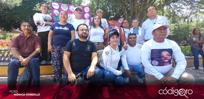 Activistas comenzaron en Querétaro la Jornada Nacional de Búsqueda Humanitaria. Foto: Mónica Gordillo
