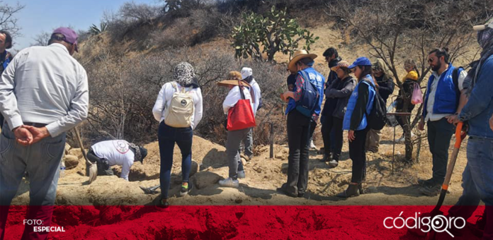 La Fiscalía General del Estado de Querétaro confirmó el hallazgo de posibles restos humanos. Foto: Especial