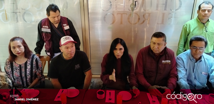 Un grupo de morenistas retiró su apoyo al candidato a la presidencia municipal de El Marqués. Foto: Jansel Jiménez