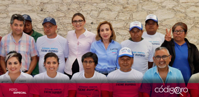 La candidata del PAN-PRI-PRD al Senado, Guadalupe Murguía, se reunió con emprendedores de Ezequiel Montes. Foto: Especial