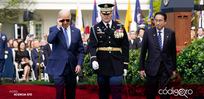 El presidente de EUA, Joe Biden, y el primer ministro de Japón, Fumio Kishida, se comprometieron a defender un Indopacífico 