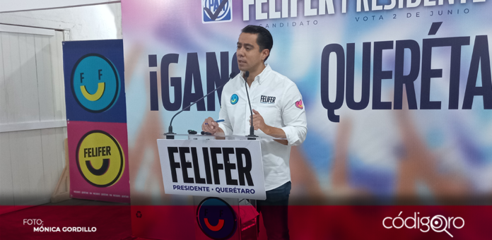 El candidato común del PAN-PRI-PRD a la presidencia municipal de Querétaro, Felifer Macías, detalló su agenda en materia ambiental. Foto: Especial