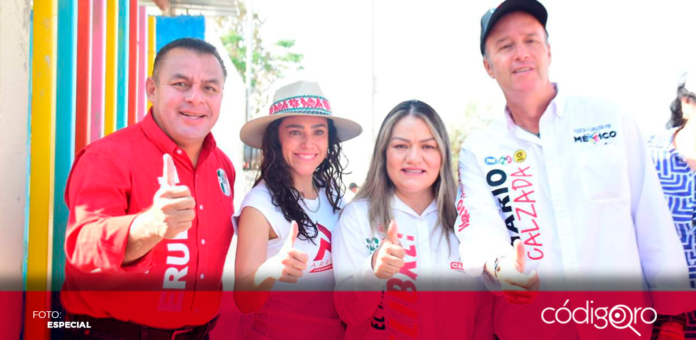 Erubiel Alonso, dirigente nacional del MT, mostró su apoyo a los candidatos del PRI en el municipio de El Marqués