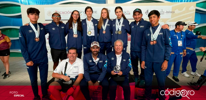 El equipo de tenis queretano se alzó con siete medallas en los Nacionales CONADE 2024; dos preseas doradas, una de plata y cuatro de bronce