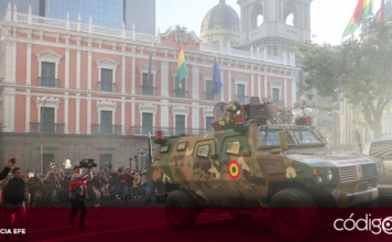Militares intentaron un golpe de Estado contra el presidente de Bolivia, Luis Arce. Foto: Agencia EFE