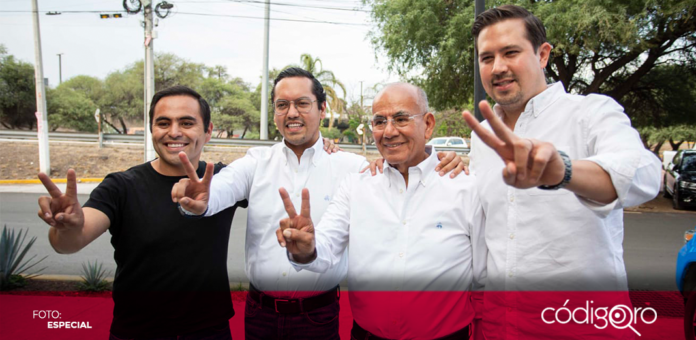 El candidato del PAN a la presidencia municipal de Corregidora, Chepe Guerrero, se declaró ganador de la contienda electoral. Foto: Especial