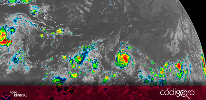 El huracán Bery se intensifica rápidamente en las aguas del Mar Caribe. Foto: Especial